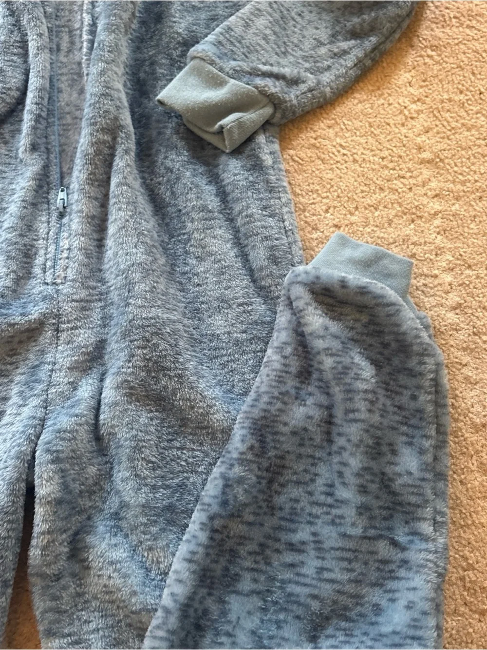 Falls Creek Blue Shark Hooded Kids One-Piece Fleece